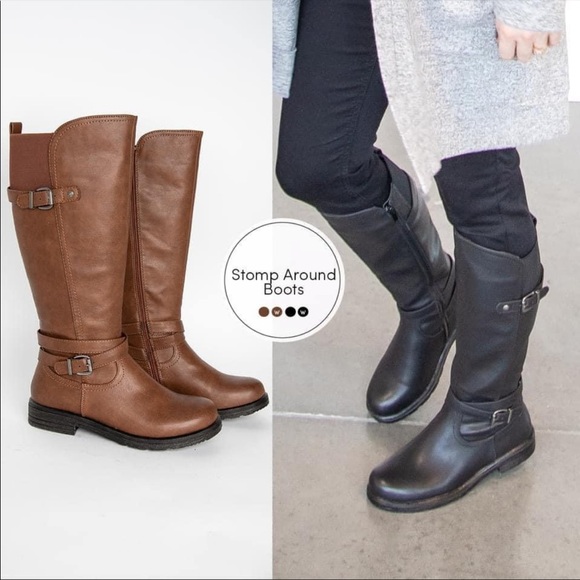 Brown Stomp Around Boots - Picture 1 of 2